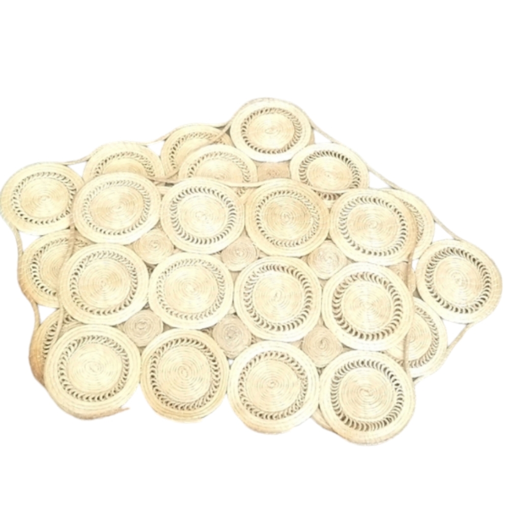 Three Rattan BOHO Circular Designed Placements